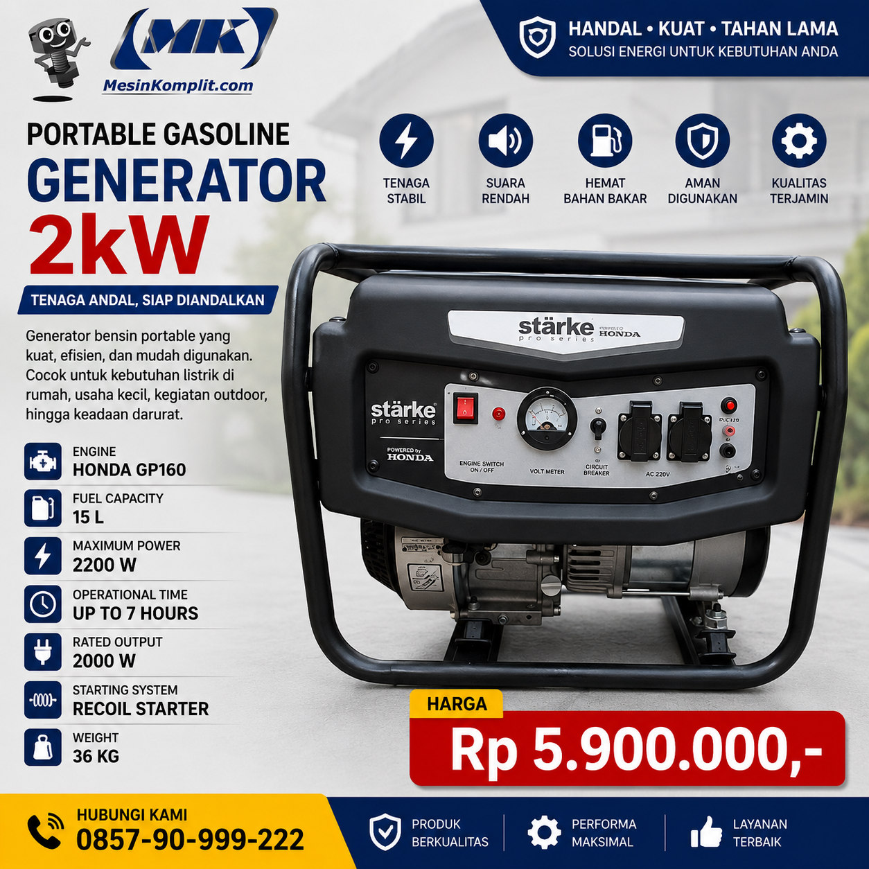 Genset Honda 2000W (...